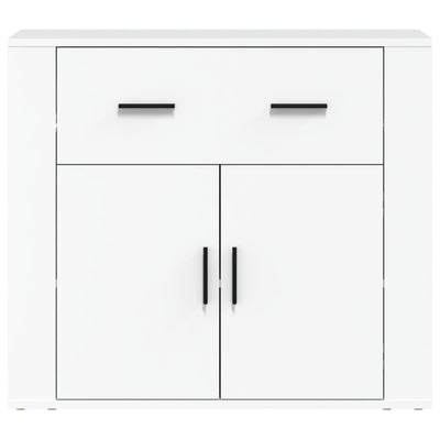 Sideboard White 80x33x70 cm Engineered Wood