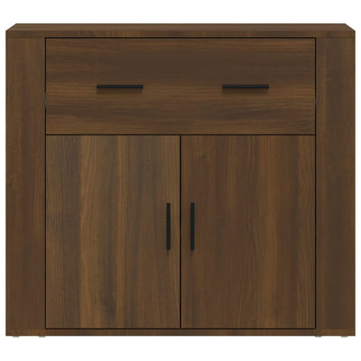 Sideboard Brown Oak 80x33x70 cm Engineered Wood