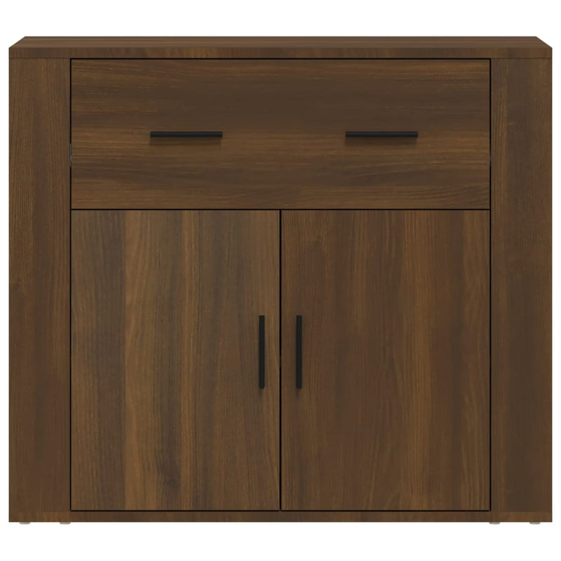 Sideboard Brown Oak 80x33x70 cm Engineered Wood