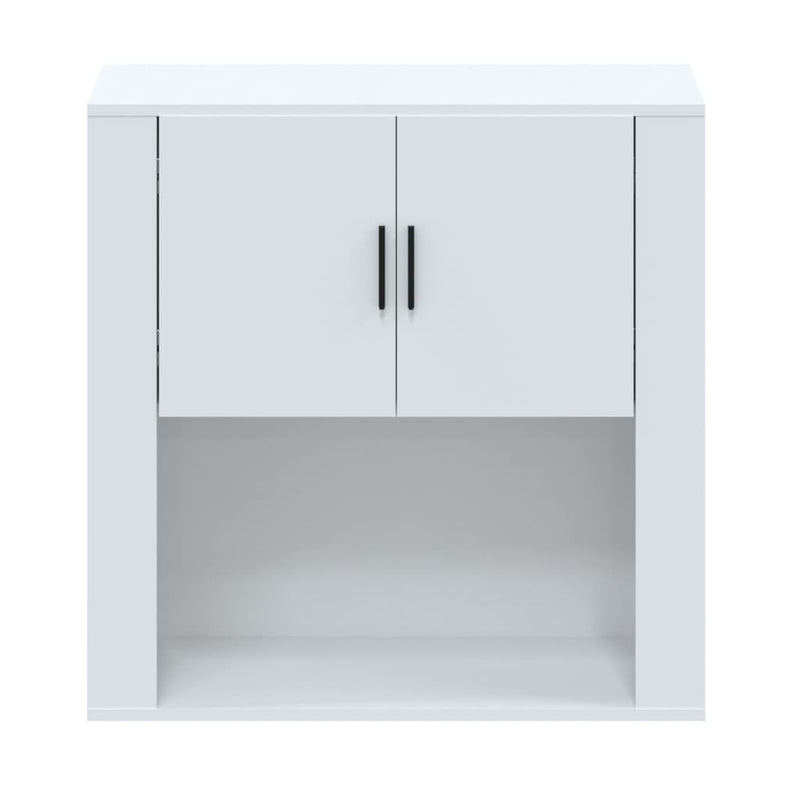 Wall Cabinet High Gloss White 80x33x80 cm Engineered Wood