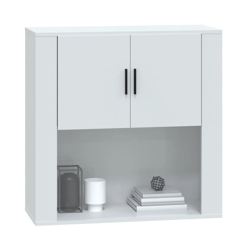 Wall Cabinet High Gloss White 80x33x80 cm Engineered Wood