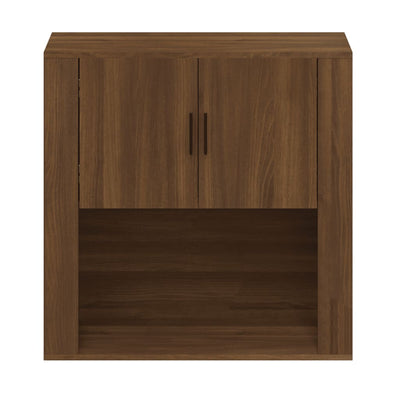 Wall Cabinet Brown Oak 80x33x80 cm Engineered Wood