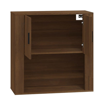 Wall Cabinet Brown Oak 80x33x80 cm Engineered Wood