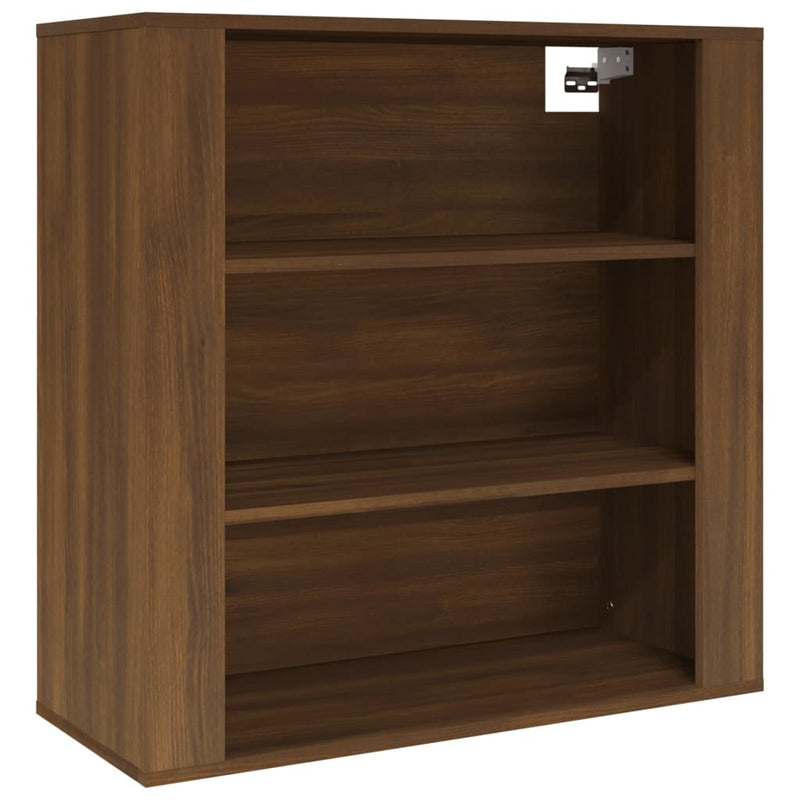 Wall Cabinet Brown Oak 80x33x80 cm Engineered Wood