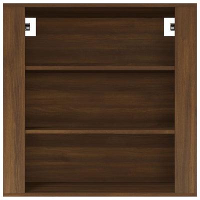 Wall Cabinet Brown Oak 80x33x80 cm Engineered Wood