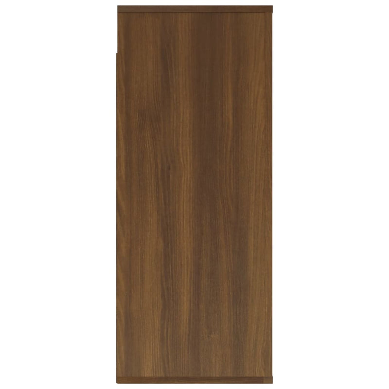 Wall Cabinet Brown Oak 80x33x80 cm Engineered Wood