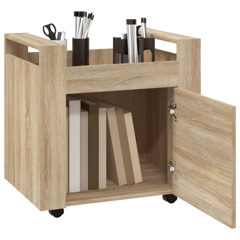 Desk Trolley Sonoma Oak 60x45x60 cm Engineered Wood