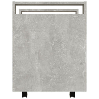 Desk Trolley Concrete Grey 60x45x60 cm Engineered Wood