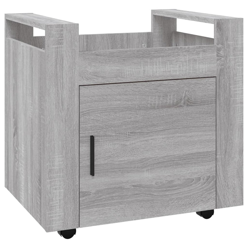 Desk Trolley Grey Sonoma 60x45x60 cm Engineered Wood