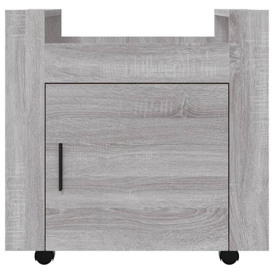 Desk Trolley Grey Sonoma 60x45x60 cm Engineered Wood