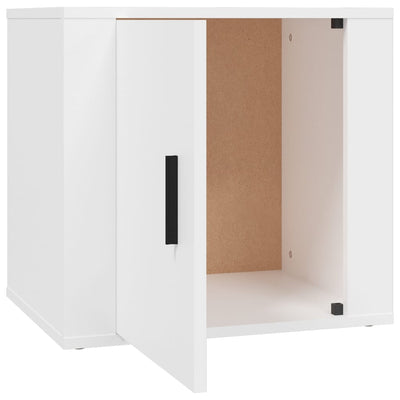 Bedside Cabinet White 50x39x47 cm