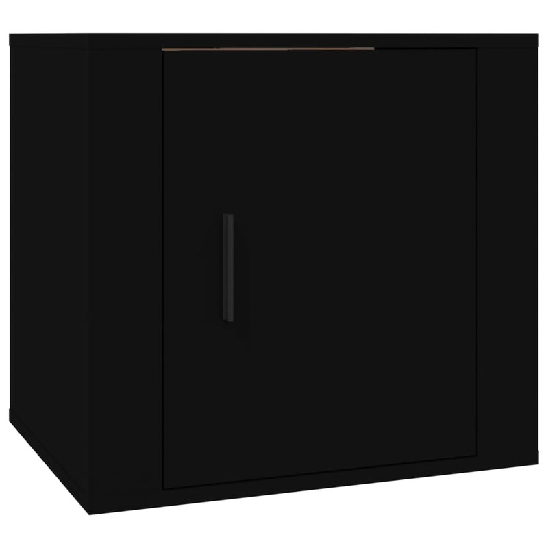 Bedside Cabinet Black 50x39x47 cm