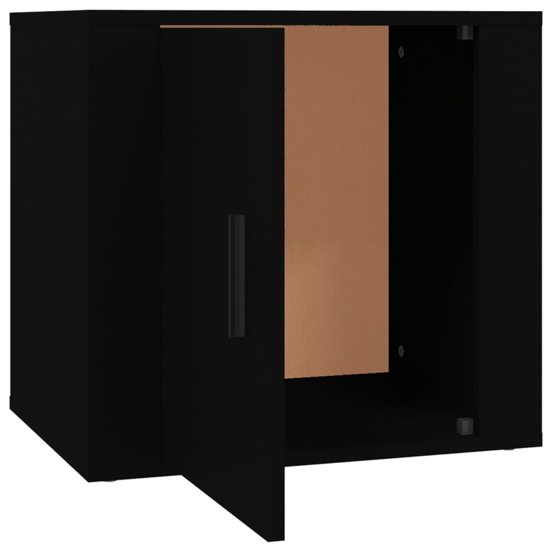 Bedside Cabinet Black 50x39x47 cm