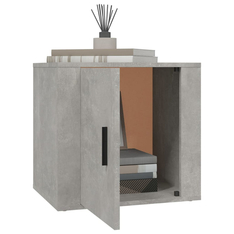 Bedside Cabinet Concrete Grey 50x39x47 cm