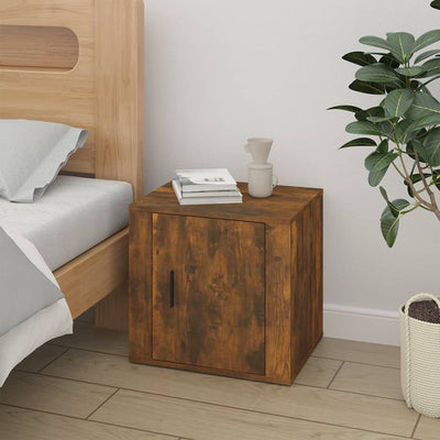 Bedside Cabinets 2 pcs Smoked Oak 50x39x47 cm