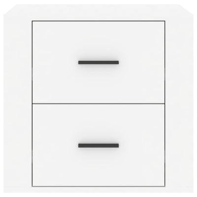 Bedside Cabinet High Gloss White 50x39x47 cm