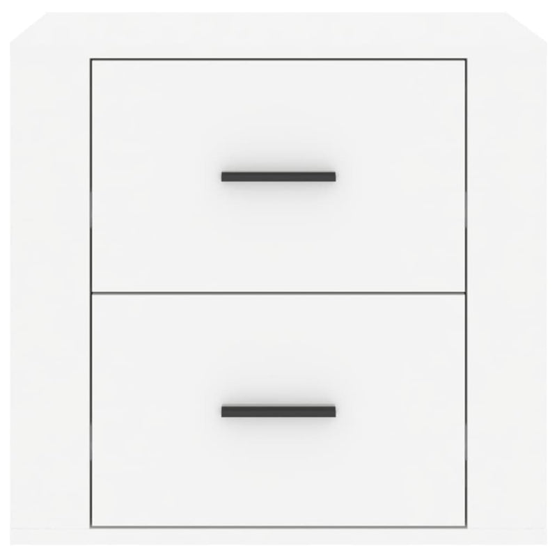 Bedside Cabinet High Gloss White 50x39x47 cm