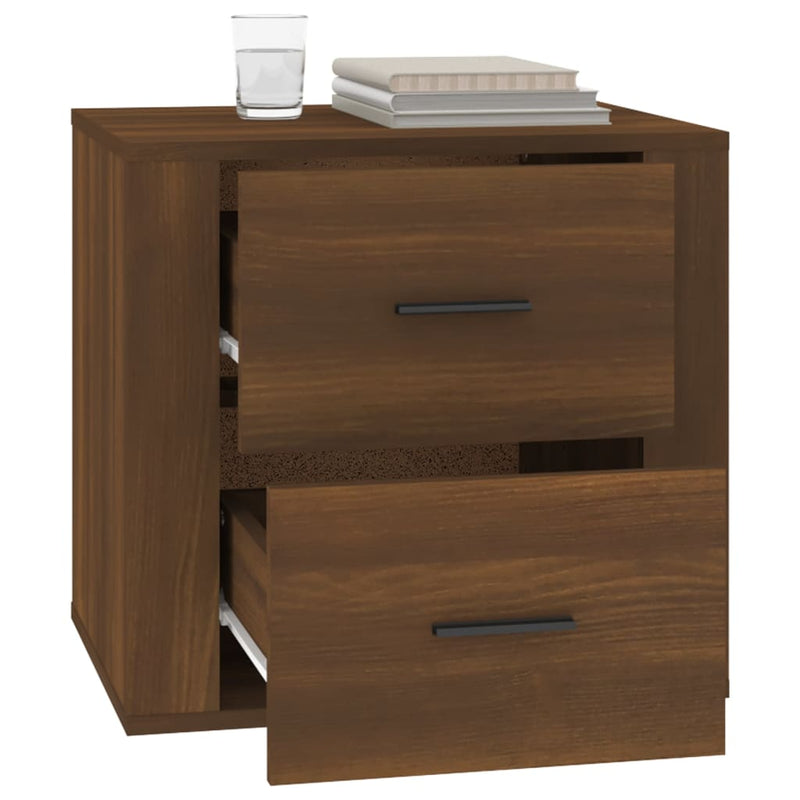 Bedside Cabinet Brown Oak 50x39x47 cm