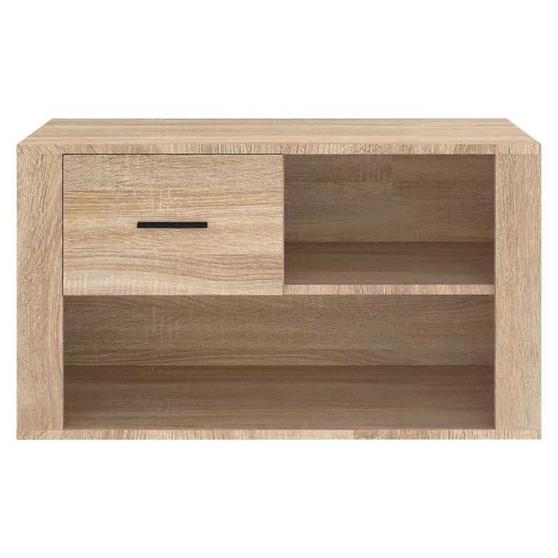 Shoe Cabinet Sonoma Oak 80x35x45 cm Engineered Wood