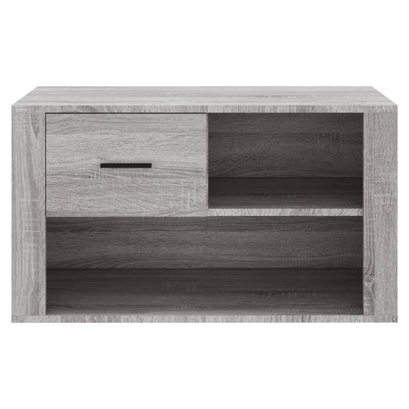 Shoe Cabinet Grey Sonoma 80x35x45 cm Engineered Wood