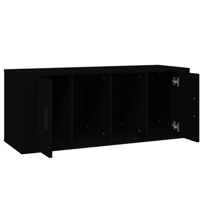 TV Cabinet Black 100x35x40 cm Engineered Wood