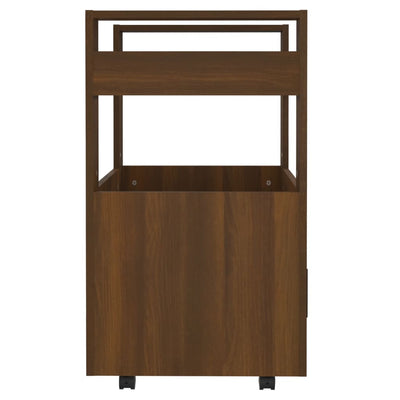 Kitchen Trolley Brown Oak 60x45x80 cm Engineered Wood