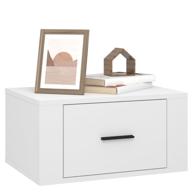 Wall-mounted Bedside Cabinet White 50x36x25 cm