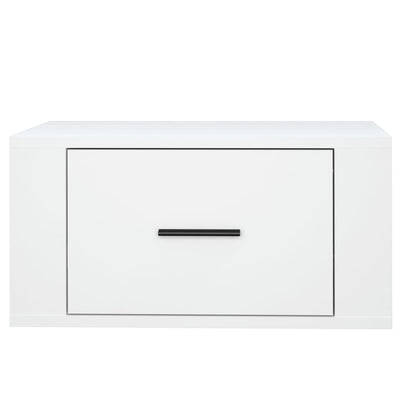 Wall-mounted Bedside Cabinet White 50x36x25 cm