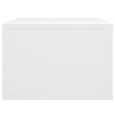 Wall-mounted Bedside Cabinet White 50x36x25 cm