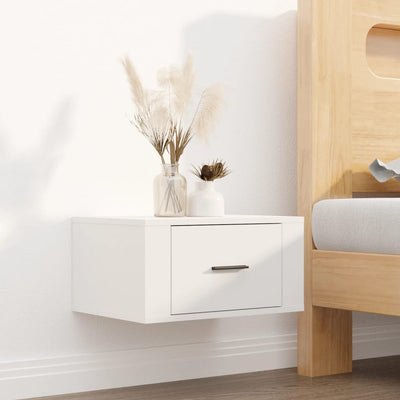 Wall-mounted Bedside Cabinets 2 pcs White 50x36x25 cm