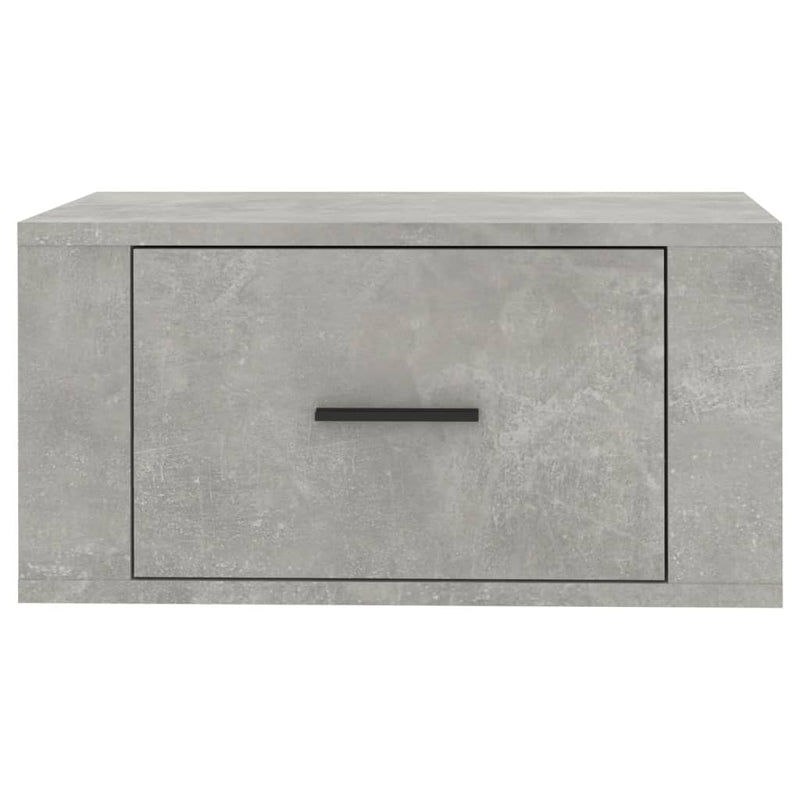 Wall-mounted Bedside Cabinet Concrete Grey 50x36x25 cm