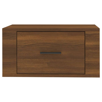 Wall-mounted Bedside Cabinet Brown Oak 50x36x25 cm