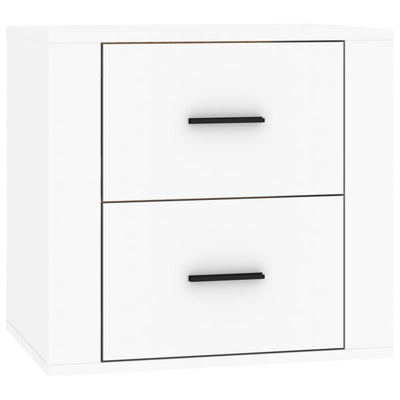 Wall-mounted Bedside Cabinet White 50x36x47 cm