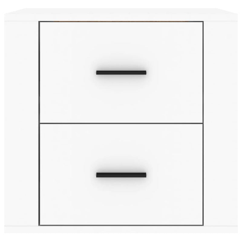 Wall-mounted Bedside Cabinet White 50x36x47 cm