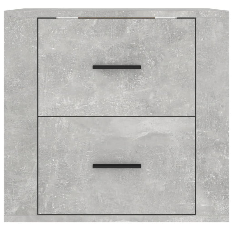 Wall-mounted Bedside Cabinet Concrete Grey 50x36x47 cm