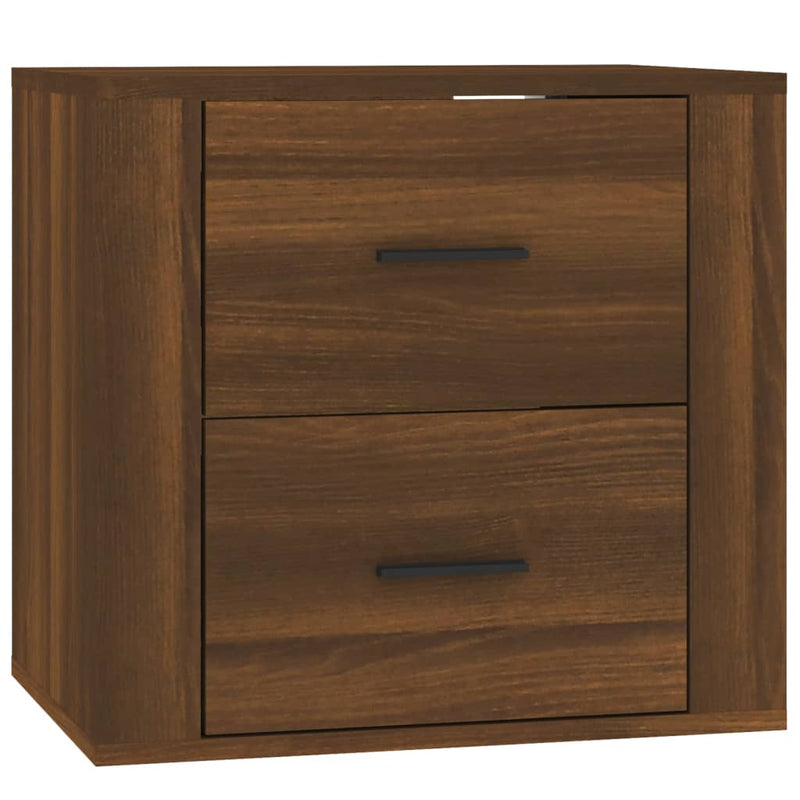 Wall-mounted Bedside Cabinet Brown Oak 50x36x47 cm