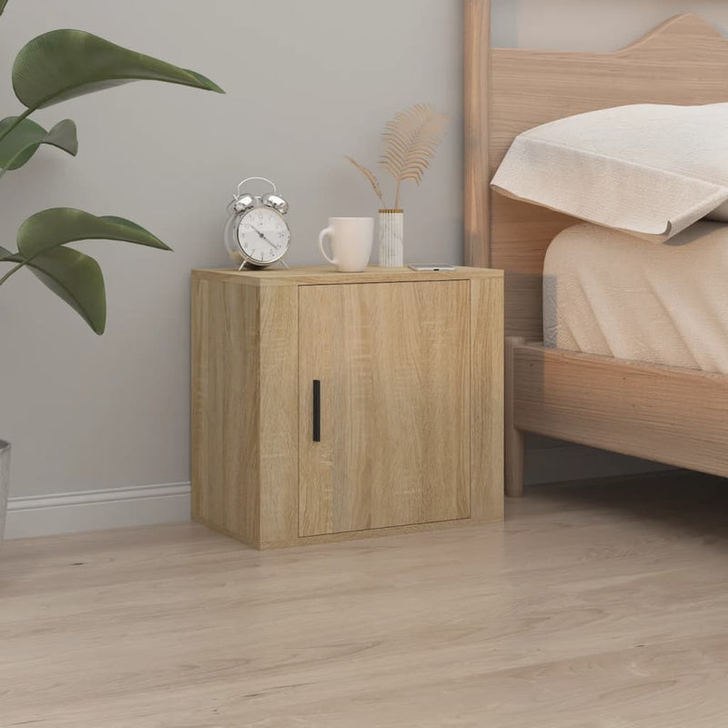 Wall-mounted Bedside Cabinet Sonoma Oak 50x30x47 cm