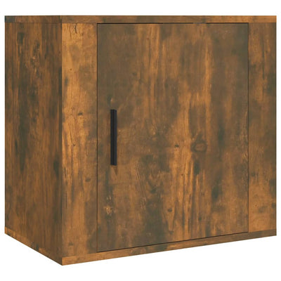 Wall-mounted Bedside Cabinets 2 pcs Smoked Oak 50x30x47 cm