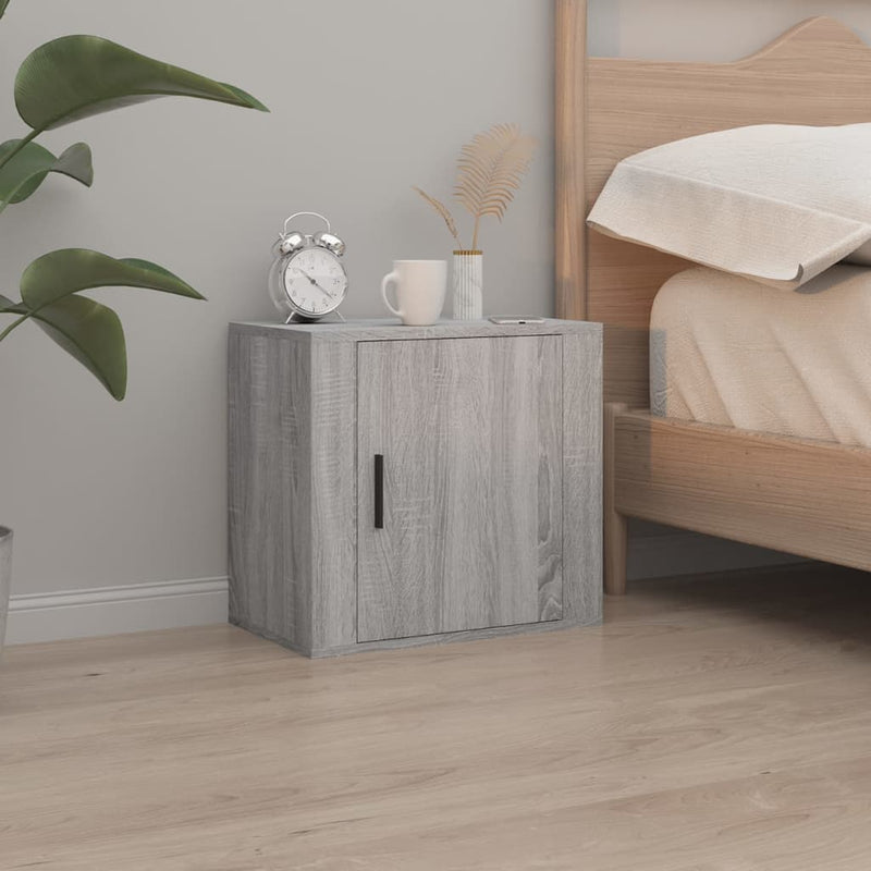 Wall-mounted Bedside Cabinets 2 pcs Grey Sonoma 50x30x47 cm