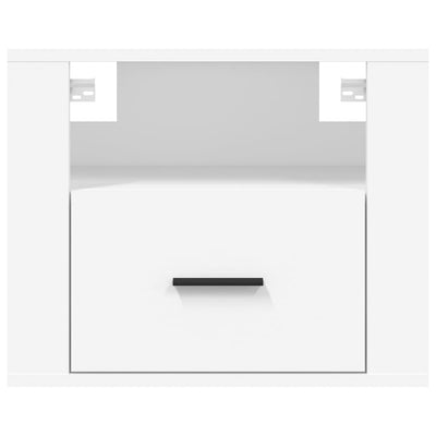 Wall-mounted Bedside Cabinet White 50x36x40 cm