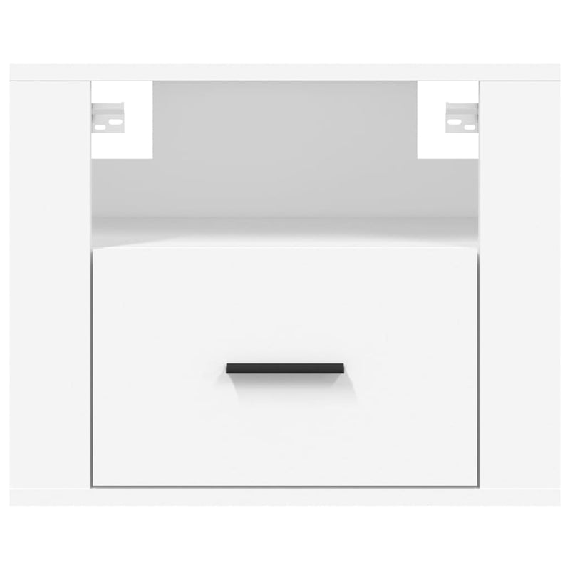 Wall-mounted Bedside Cabinet White 50x36x40 cm