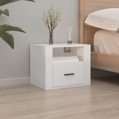 Wall-mounted Bedside Cabinets 2 pcs White 50x36x40 cm