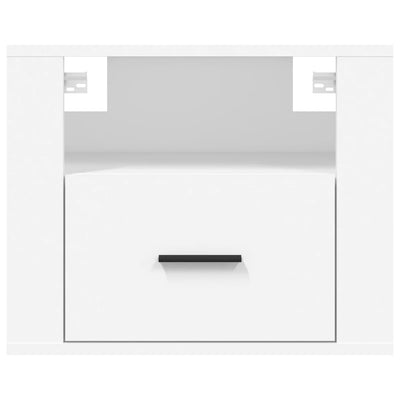 Wall-mounted Bedside Cabinets 2 pcs White 50x36x40 cm