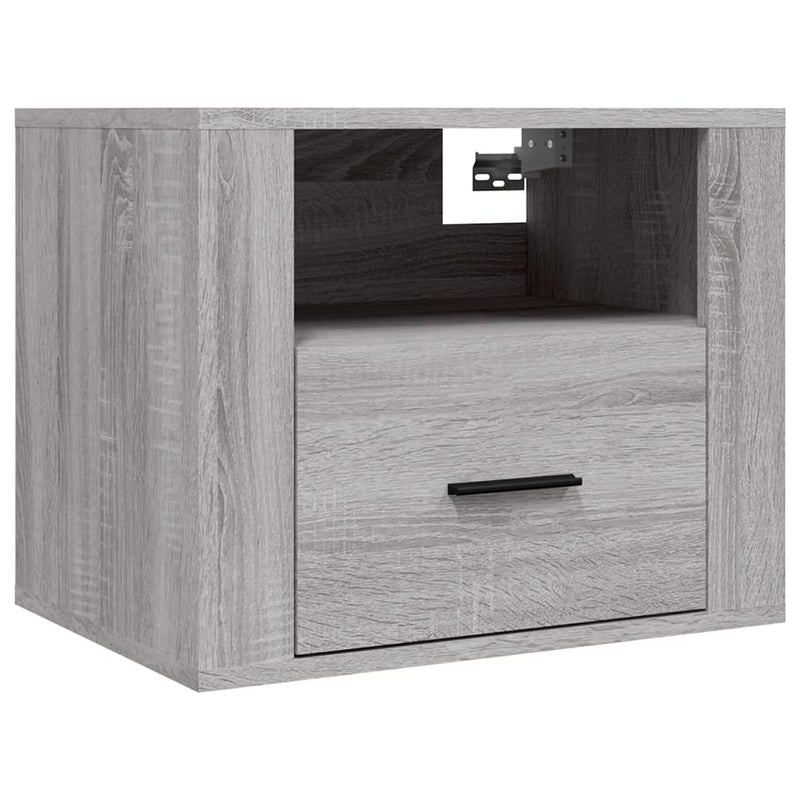 Wall-mounted Bedside Cabinet Grey Sonoma 50x36x40 cm