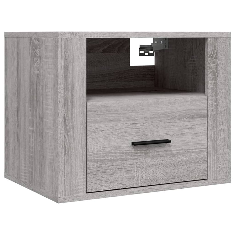 Wall-mounted Bedside Cabinets 2 pcs Grey Sonoma 50x36x40 cm