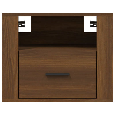 Wall-mounted Bedside Cabinets 2 pcs Brown Oak 50x36x40 cm