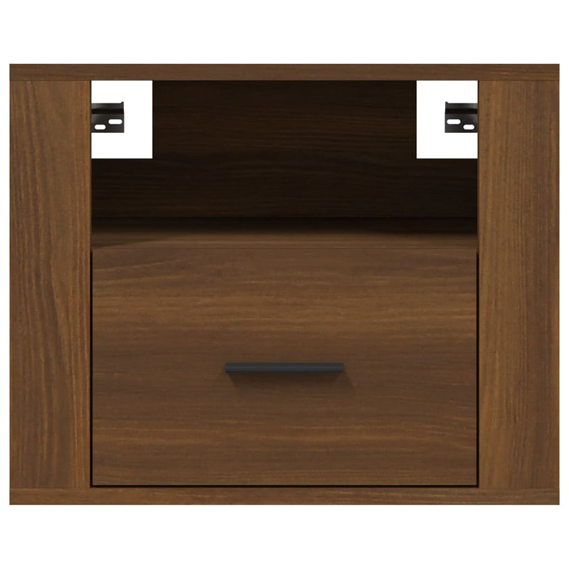 Wall-mounted Bedside Cabinets 2 pcs Brown Oak 50x36x40 cm