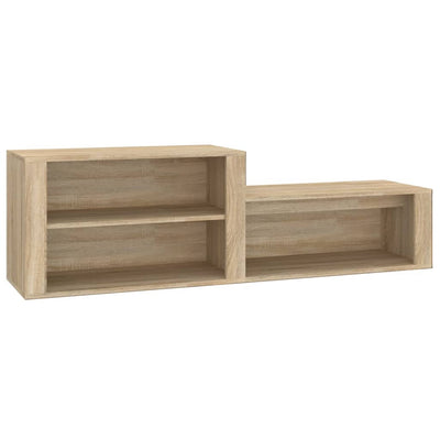 Shoe Cabinet Sonoma Oak 150x35x45 cm Engineered Wood