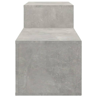 Shoe Cabinet Concrete Grey 150x35x45 cm Engineered Wood