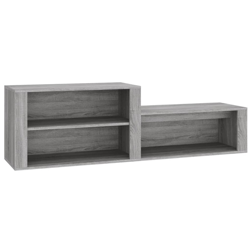 Shoe Cabinet Grey Sonoma 150x35x45 cm Engineered Wood